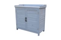 Outdoor Arbeitstisch mit Ablage, ca. 98 x 47 x 94 cm