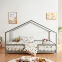 Kinderbett Treviolo 140x200 cm Grau