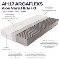 ARGAFLEKS  Komfortschaummatratze,  17 cm Höhe, 7 Zonen-Wendematratze