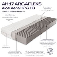 ARGAFLEKS  Komfortschaummatratze,  17 cm Höhe, 7 Zonen-Wendematratze