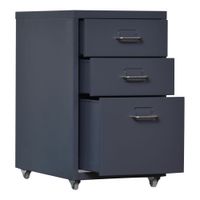 Rollcontainer Kökar mit 3 Schubladen 48x28x41 cm Grau