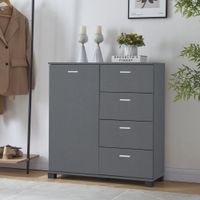 Sideboard Döbritz 84x80x28cm Dunkelgrau