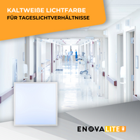 LED Panel, 62x62 cm, 36 W, 3600 lm, Rasterleuchte, 6000 K, inkl Philips Netzteil