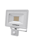 LED-Fluter mit Bewegungsmelder, 30 W, 3000 K (warmweiß), 3000 lm, weiß, IP65