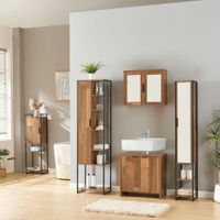 Hochschrank Namsskogan 165x42,5x30cm Walnussoptik
