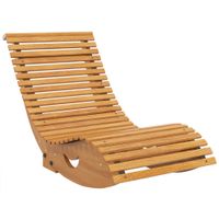 Outsunny Schaukelstuhl Schaukelliege Holz Ergonomisch Gartenliege mit S-Form