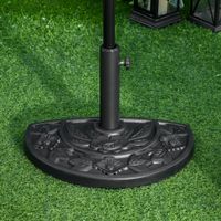 Sonnenschirmständer 9 kg Gartenschirmfuß für Schirmmasten Ø35/38/48 mm Schwarz