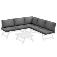 Outsunny 4tlg. Gartenmöbel-Set Balkonmöbel-Set mit Ecksofa Zweisitzer Couchtisch