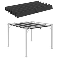 Ersatzdach für Pergola, 2,5 x 2,55 m Pergola-Dach mit Entwässerungslöchern