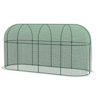 3 x 1 m Gartennetz, Pflanzenschutzzelt mit Tür, Insektenschutznetz, Stahl