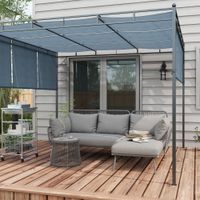 3 tlg. Polyrattan Gartenmöbel-Set, mit Kissen, Sitzgarnitur, Stahlrahmen, Grau