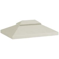 Ersatzdach für Gartenpavillon 3 x 4 m wasserdichte 370g/㎡ Ersatzdach Schutzhaube