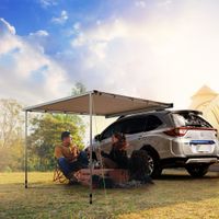 Sonnensegel Wohnwagen 1,6 x 2,5 m ausziehbare Auto Markise für SUV, Khaki