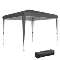 Pavillon 3x3m, wasserabweisend Stabil Winterfest Pop-up Faltpavillon, UV Schutz