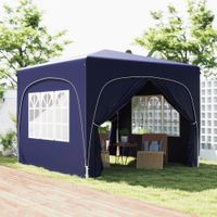 Outsunny Pavillon 3x3m wasserabweisend Stabil Winterfest Pop-up Faltpavillon
