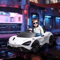 Kinder Elektroauto 12 V Kinderauto mit 2,4G Fernbedienung, MP3 Musik Weiß