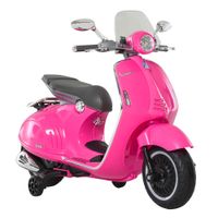 Kinder Elektro-Motorrad, 6V Kindermotorrad mit Scheinwerfer, Musik, Rosa