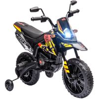 Kinder Elektro-Motorrad, 12V Kindermotorrad mit Musik, 6 km/h Kinderfahrzeug