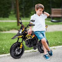 Kinder Elektro-Motorrad, 12V Kindermotorrad mit Musik, 6 km/h Kinderfahrzeug