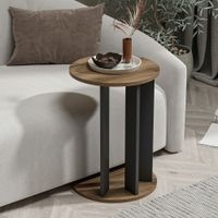 Beistelltisch Frederiksberg 64x34 cm Walnussoptik / Anthrazit