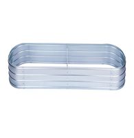 Stahl Oval Hochbeet, ca. 150 x 60 x 30 cm