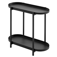 Pflanzenständer mit 2 Fächer, ca. 57 x 27,3 x 56,5 cm aus Eisen - Charcoal