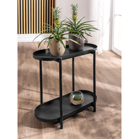 Pflanzenständer mit 2 Fächer, ca. 57 x 27,3 x 56,5 cm aus Eisen - Charcoal