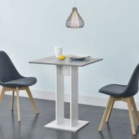 Esstisch Lindesnes 65x65x78 cm Weiß/Betonoptik