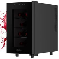 Weinkühlschrank Marseille, Getränkekühlschrank, Weinkühler, 23 Liter, 8 Flaschen