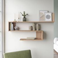 Wandregal Kitee 120 x 14,5 x 71,5 cm Eiche