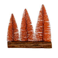 LED-Tannenbaum 3er/4er - herbstliches Orange