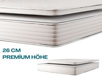 AH26 2in1 Boxspringfederkernmatratze mit abnehmbarem Komfortschaum-Topper NORM Fleks