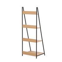 Holz-Buchregal, ca. 52 x 47 x 146 cm - Holz & Schwarz