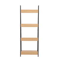 Holz-Buchregal, ca. 52 x 47 x 146 cm - Holz & Schwarz