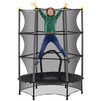 Kinder Trampolin Ø140 cm, Trampolin für Kinder 3-10 Jahre, Gartentrampolin