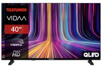 Telefunken QLED Fernseher 40 Zoll Smart TV VIDAA QF40VP750S Full HD Fernseher HDR TV Triple-Tuner