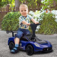Rutschauto, Bobby Car mit Stauraum, Hupe und Musik Blau 65 x 29 x 37 cm
