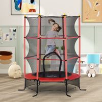 Kinder Trampolin Ø163 cm, Trampolin für Kinder 3-10 Jahre, Gartentrampolin