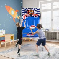 8 in 1 Basketballautomat, elektrischer Baskeltballständer klappbar