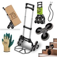 Sackkarre Handkarre klappbar, Transportkarre bis 75kg, für Treppen - Sternrad