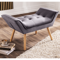 Hocker, ca. 90 x 48 x 54 cm - Dunkelgrau