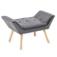 Hocker, ca. 90 x 48 x 54 cm - Dunkelgrau