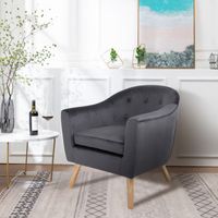 Loungesessel, ca. 73 x 74 x 75 cm - Dunkelgrau