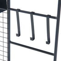 Wandgitter Westre 70x60x11cm Metall Schwarz