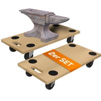 Rollbrett 2er-Set,Möbelroller,Transporthilfe, 200 kg Traglast, rutschfest