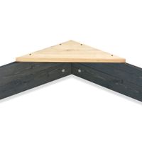 Aksent Holzsandkasten sechseckig