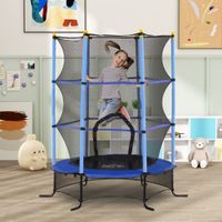 Kinder Trampolin Ø163 cm, Trampolin für Kinder 3-10 Jahre, Gartentrampolin