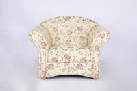 Polstersessel Loretta, ca. 110 x 84 x 84 cm – Blumenmuster