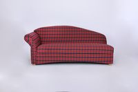 3-Sitzer Sofa Loretta mit linker Armlehne, ca. 193 x 83 x 85 cm - Rot Kariert