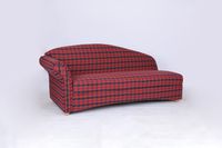 3-Sitzer Sofa Loretta mit linker Armlehne, ca. 193 x 83 x 85 cm - Rot Kariert